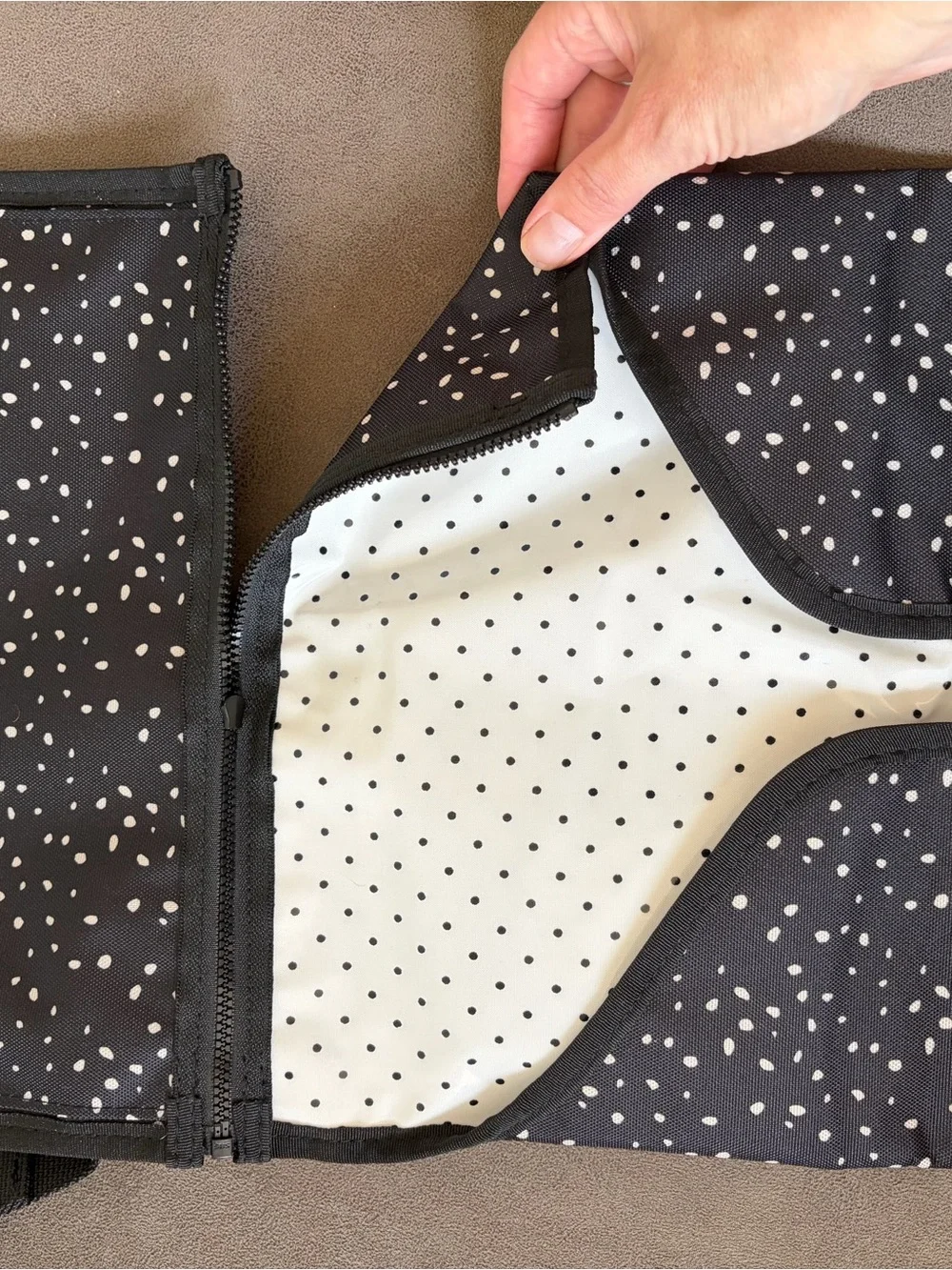Skip Hop Black & White Speckled Toiletry Bag